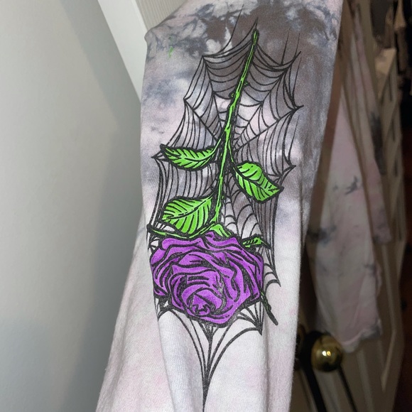 Broken promise long sleeve tie dye shirt. Size xsmall. - Picture 2 of 2